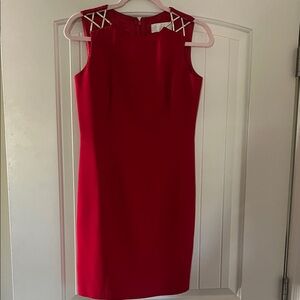 Laundry By Shelli Segal Red Sleeveless Dress